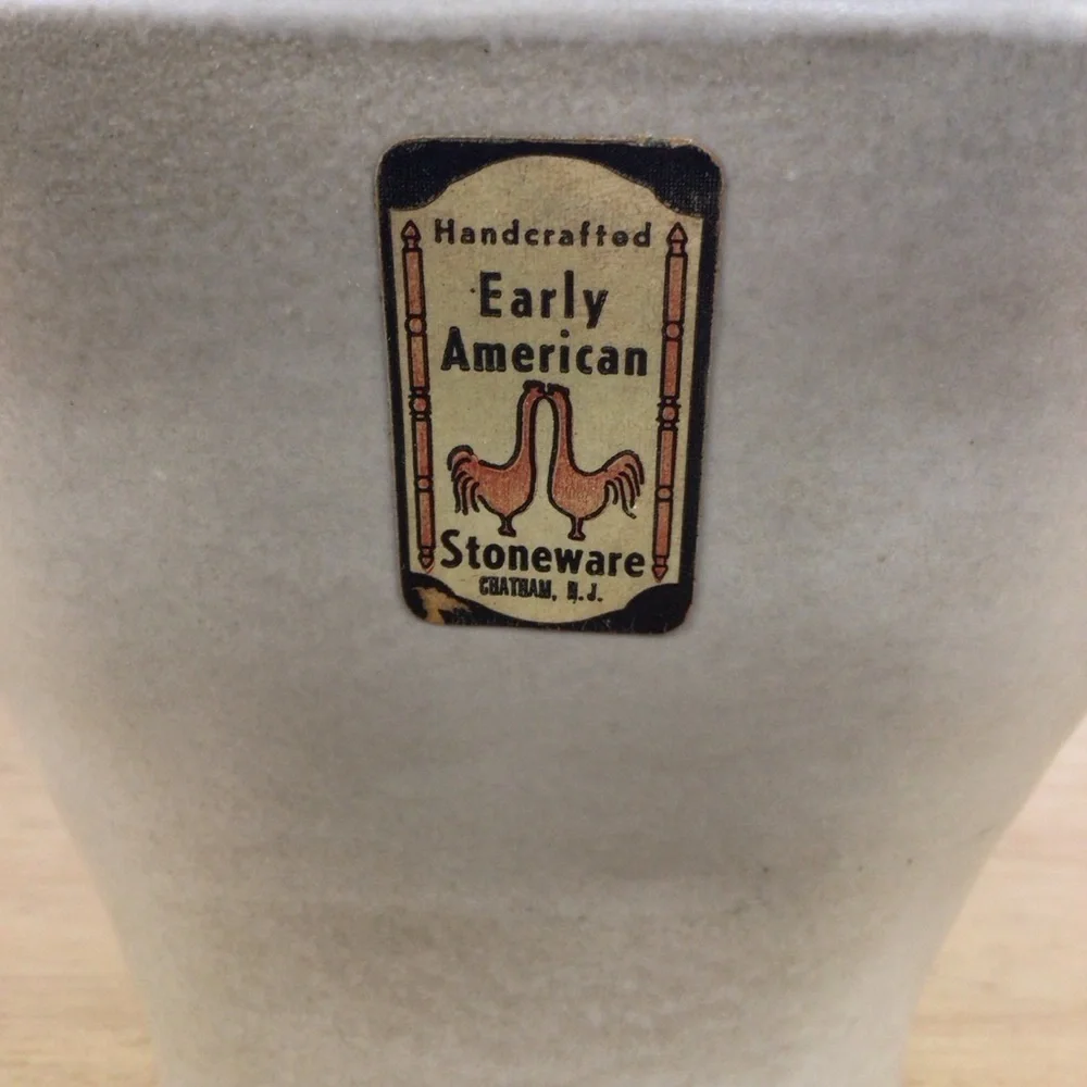 Vintage Handcrafted Chatham Stoneware Grape Design Pudding Mold